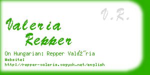 valeria repper business card